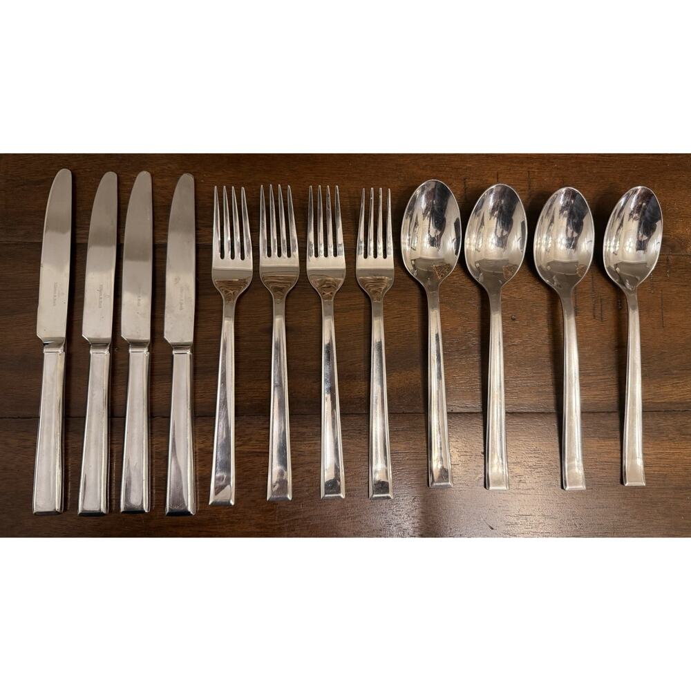 Villeroy Boch VICTOR Knives Forks Spoons Solid (Set of 12) Stainless Vietnam 9"